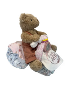 Mrs Honey Bear Motorbike Nappy Cake