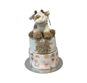 Pre Made Gift Boxes: Coco the Cow Nappy Cake