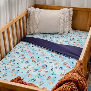 Cot Quilts: Space Rockets Cot Quilt