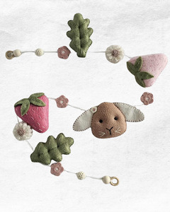 Strawberry Fields Felt Baby Bunting