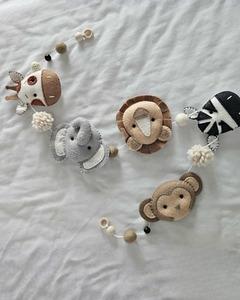 Safari Animal Felt Baby Bunting