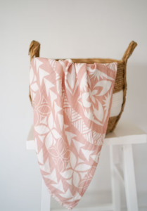 Blankets: Mālū Layered Muslin Blanket - Peach