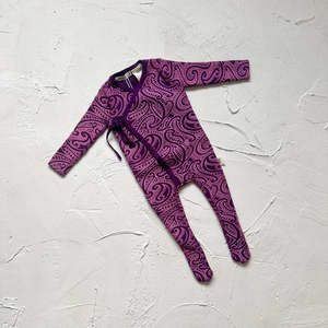 Clothing: The Wolf Ribbed knit Onesie - Plum