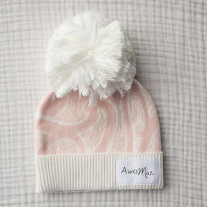 Knitted Pēpi Beanie - Pink