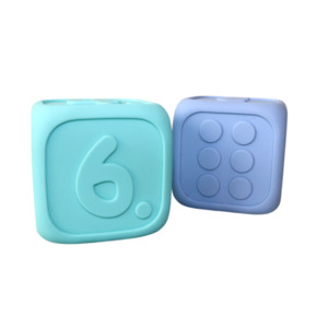 Sensory Toys: My First Dice - Soft Blue and Soft Mint