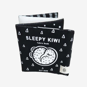 Sleepy Kiwi Fabric Book (Organic Cotton)