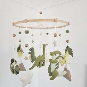 Decor: Green Dinosaur Mobile