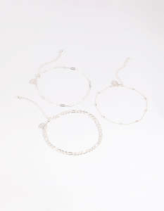 Anklets: Silver Chain Anklets