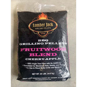 Wooden Pellets: Lumber Jack "Fruit Wood Blend" BBQ Pellets