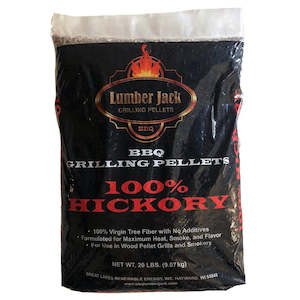 Wooden Pellets: Lumber Jack 100% Hickory Wood BBQ Pellets