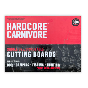 Cutting Boards Serving Platters: Hardcore Carnivore - Disposable Cutting Board - pack of 30