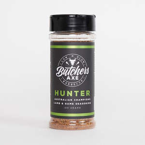 Rubs Seasonings: Butchers Axe Barbecue - Hunter - Australian Champions Lamb & Game Seasoning