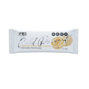 Snacks: FIBRE BOOST Coconut White Choc Almond Flavour 60g Cold Pressed Protein Bar -