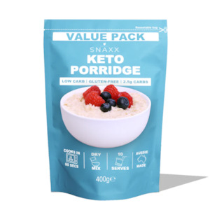Snaxx: APPLE CINNAMON Keto Porridge- 400g Value Bag