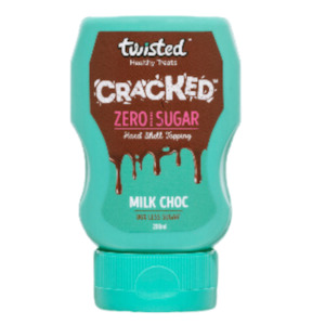 Best Sellers: Cracked Zero Sugar Hard Shell Topping Milk Choc 200ml- store topping upside down