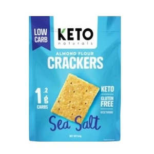 Crackers: Almond Flour Crackers- Sea Salt 64gm