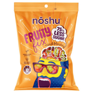 Gummies Lollies: Noshu Fruity Fix Jellies 150g