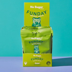 Sour Vegan Gummy Bears 50g (12 BAGS IN EVERY BOX)