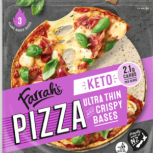 Bread Wraps: Keto Ultra Thin And Crispy Pizza Bases 3pk