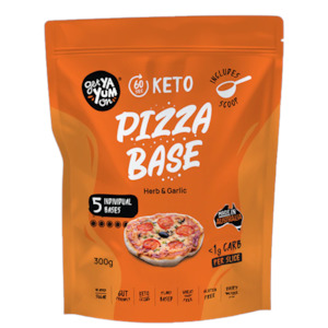 Bread Wraps: 5 x Mug Mix VALUE PACK (with scoop!) PIZZA BASE - Herb & Garlic 300gm