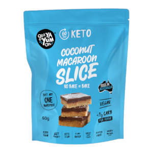 Coconut Macaroon Slice 60g - NO BAKE OR BAKE