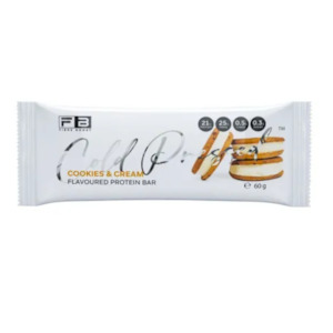 Fibre Boost Single: FIBRE BOOST Cookies and Cream Flavour 60g Cold Pressed Protein Bar -