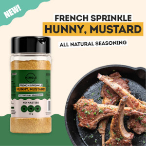Mingle Seasoning: FRENCH HERBY HUNNY MUSTARD LARGE BOTTLE