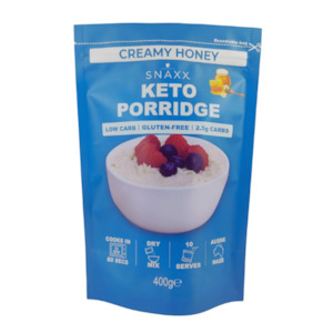 SNAXX Flavoured Keto Porridge - 400g CREAMY HONEY