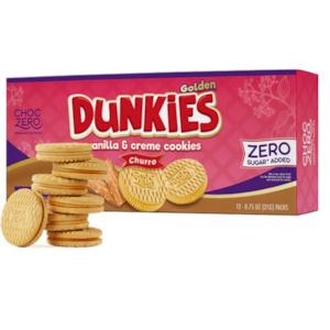 CHURRO Dunkies Sandwich Cookies, 12 x 21g Packs