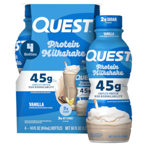 Vanilla Protein Shake, 45g Protein 4 Pack