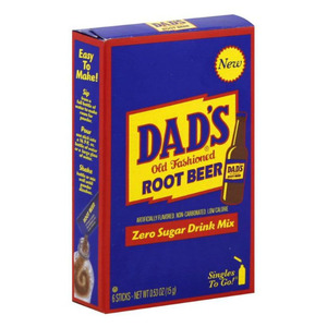 Vegan: Dad's Root Beer Zero Sugar Singles-to-Go 6 sticks