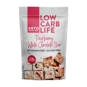 Baking Mixes: Keto Raspberry White Chocolate Slice 300g