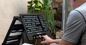 Low Vision: TOPAZ® Ultra Portable video Magnifier