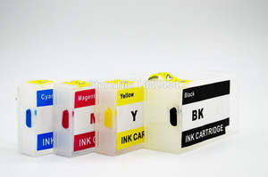 Refillable Ink Cartridges Refill Ink: Refillable Ink Cartridges 4 Canon PGI-1600 1600XL w/ Auto Reset Chips