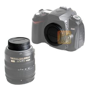 Camera Mounts: Front and Rear Lens Cap Cover for DSLR Nikon