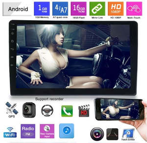 9'' Double Din Car Stereo Radio MP5 Player GPS NZ Map Wifi Bluetooth Android