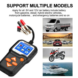Motors Accessories: KONNWEI KW650 Battery Tester 12V 6V Car Motorcycle Battery System Analyzer