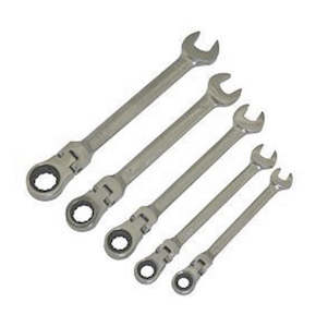 KARTING: Ratchet spanner set- Sizes: 8, 10, 12, 14 & 17mm