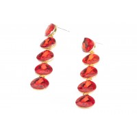 Alluring orange AD earrings