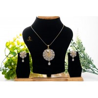 Unique pattern minakari neck piece