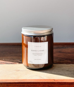 Natural Soy Wax Container Candles: Guava and Lychee