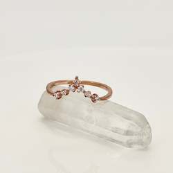 Moon Jewels Collection: Ivy stacker - 14K Rose gold vermeil