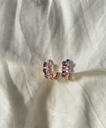 Evie Earrings - 14K Rose gold vermeil