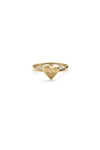 Full Heart Ring - Gold Vermeil