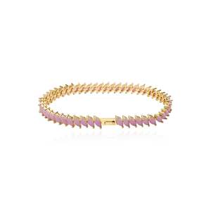 Opal Pink Petal Tennis Bracelet