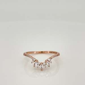 Moon Jewels Collection: Lyra stacker - 14K Rose gold vermeil