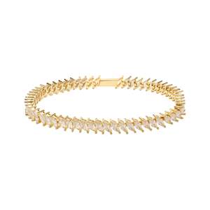 La Kaiser: Mirage Tennis Bracelet - Gold Plated