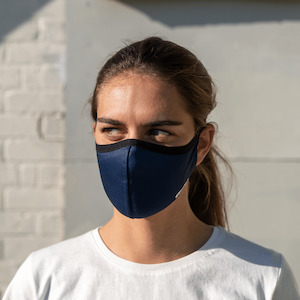 Face Masks Accessories: LUCKEFit™ Travel Face Masks | Award-Winning ViralOff® | NZ Helix+ Filter | Deep Blue