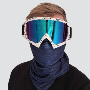 Lucke Limited Edition: Snow LUCKEgo™ | Recycled Neck Warmer | With Built-in 3 layer Mask | Anti-viral