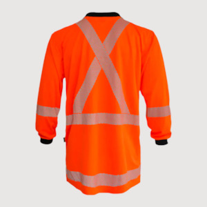 Hi Vis Recycled Long Sleeve Polo - TTMC-W